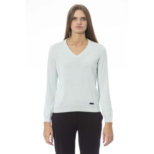 Baldinini Trend Light Blue Cashmere Women's Sweater
