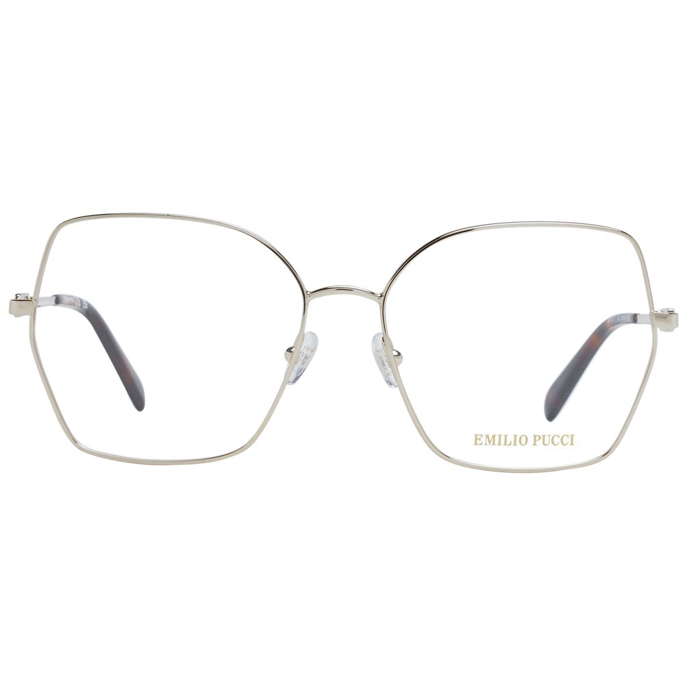 Emilio Pucci Gold Women Glasses Frame