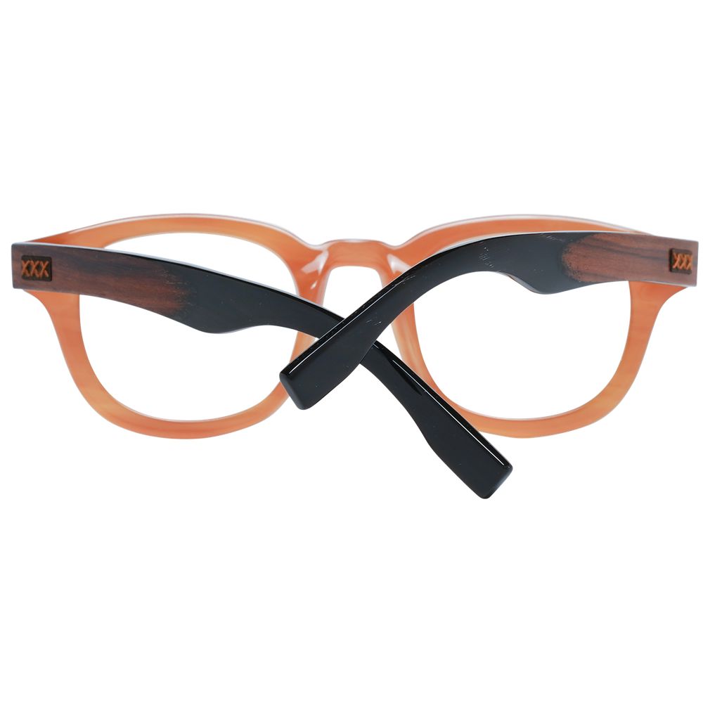 Ermenegildo Zegna Brown Men Glasses Frame