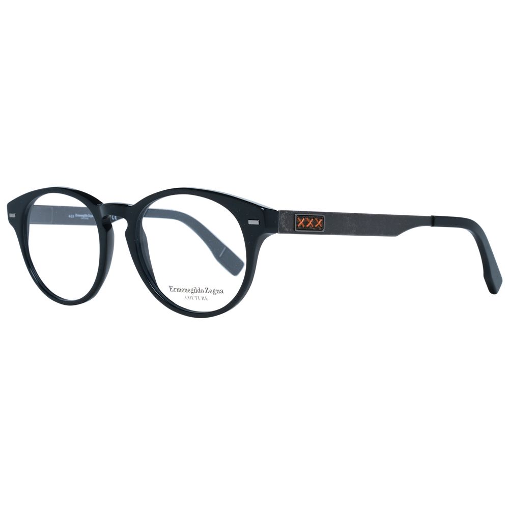 Ermenegildo Zegna Black Men Glasses Frame