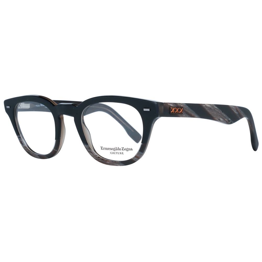 Ermenegildo Zegna Black Men Glasses Frame