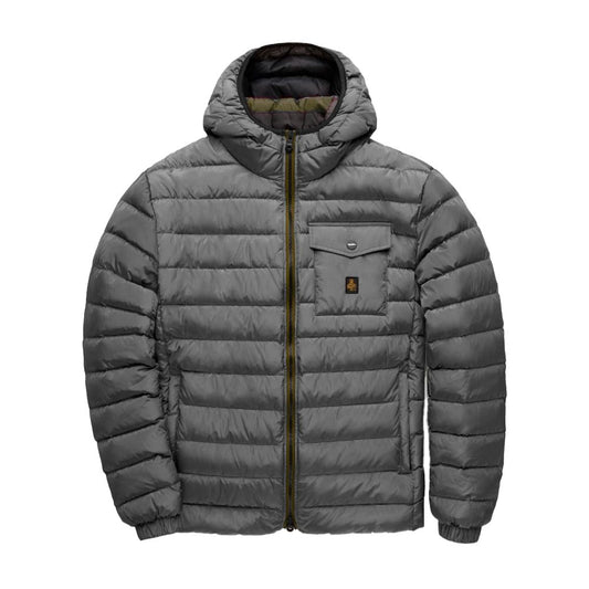 Refrigiwear Gray Nylon Men's Down Jacket