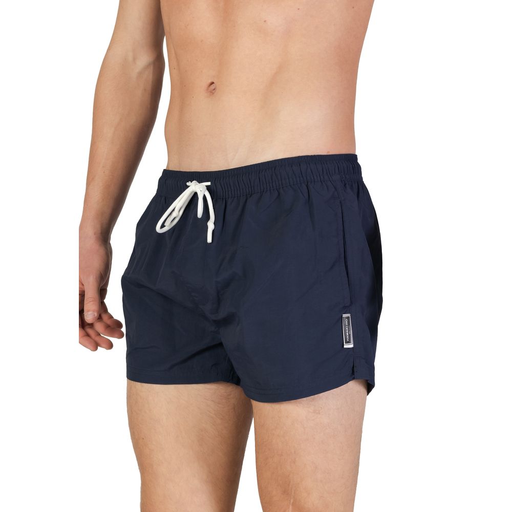Hamaki-Ho Blue Polyester Swim Short