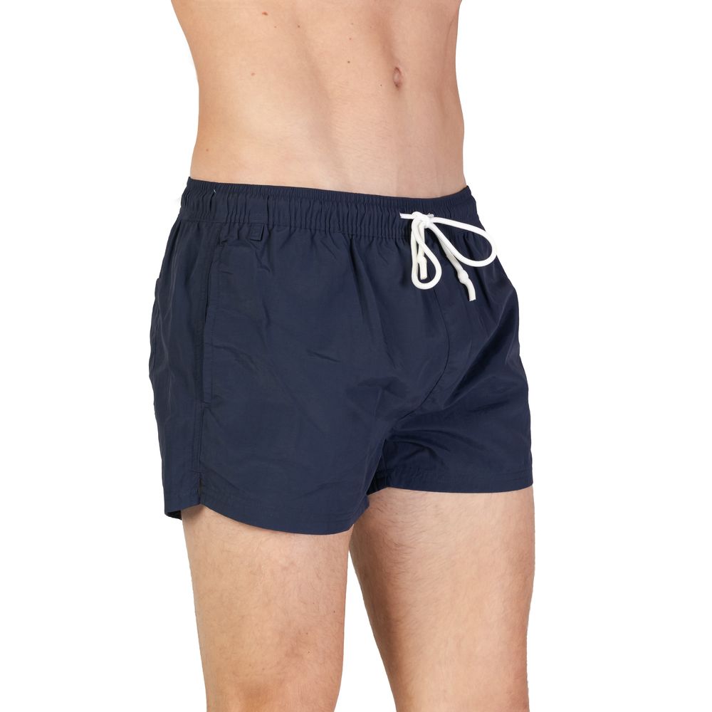 Hamaki-Ho Blue Polyester Swim Short
