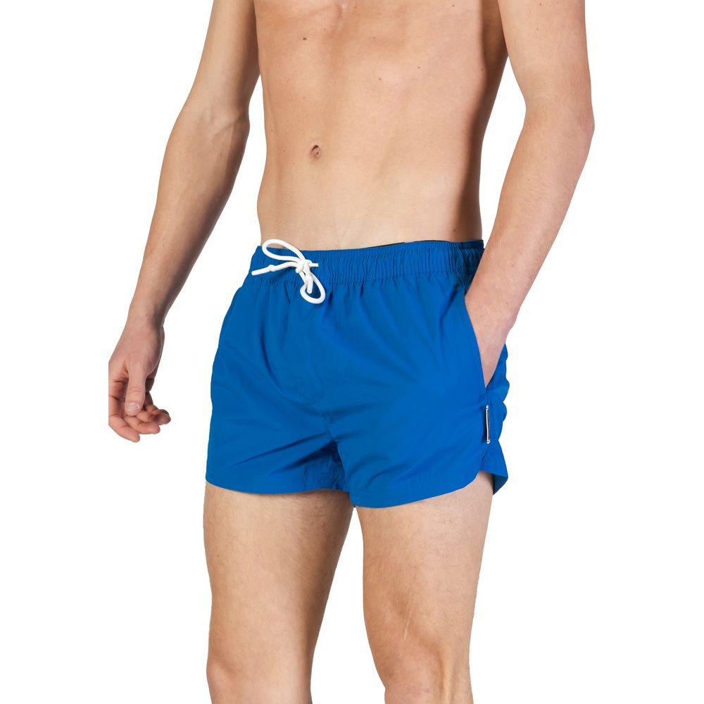 Hamaki-Ho Blue Polyester Swim Short
