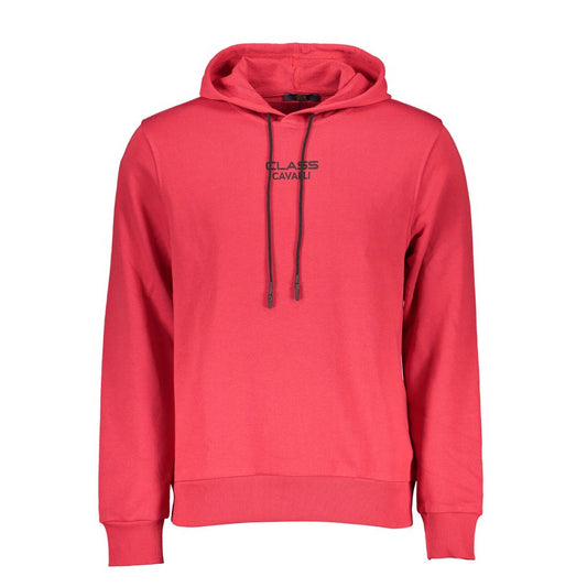 Cavalli Class Red Cotton Men Sweater