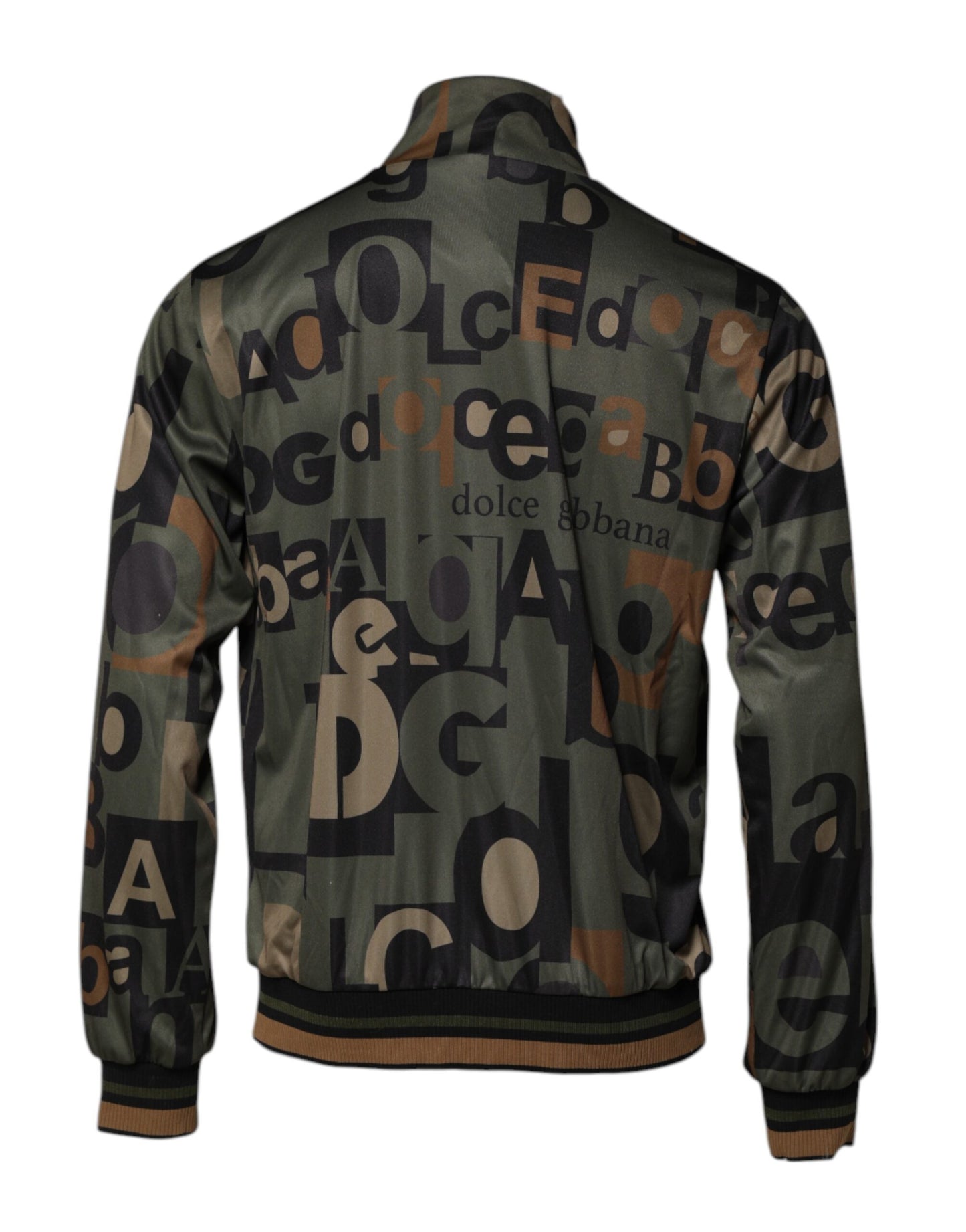 Dolce & Gabbana Multicolor Logo Full Zip Men Bomber Sweater