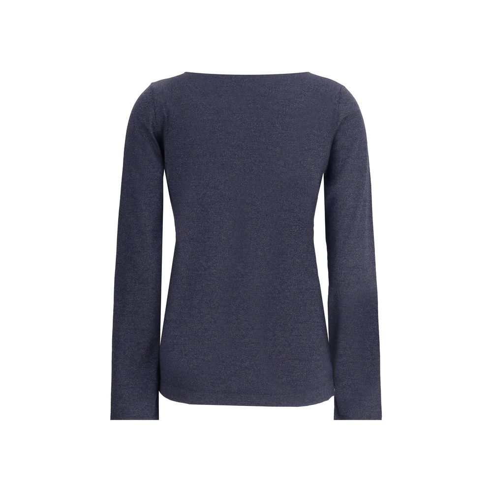 Brunello Cucinelli Long-sleeved lurex Top