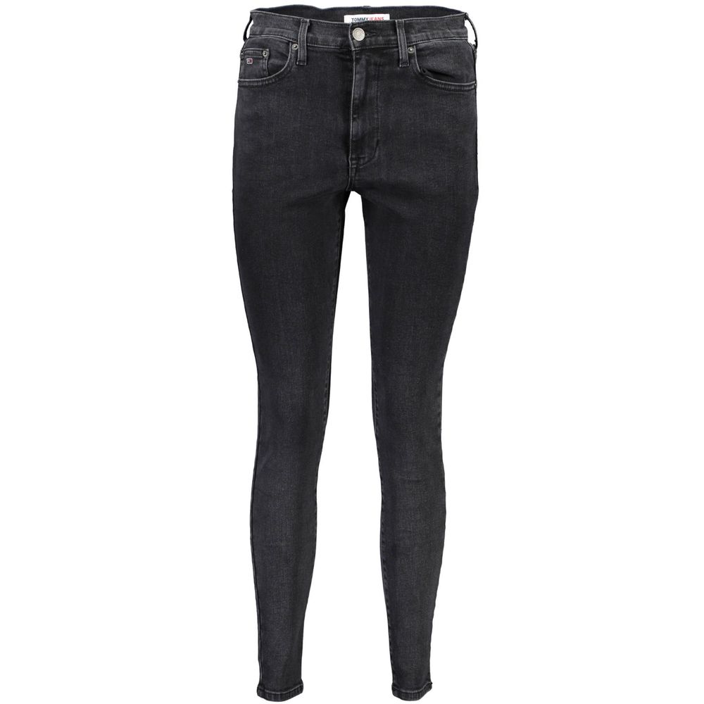 Tommy Hilfiger Black Cotton Jeans & Pant