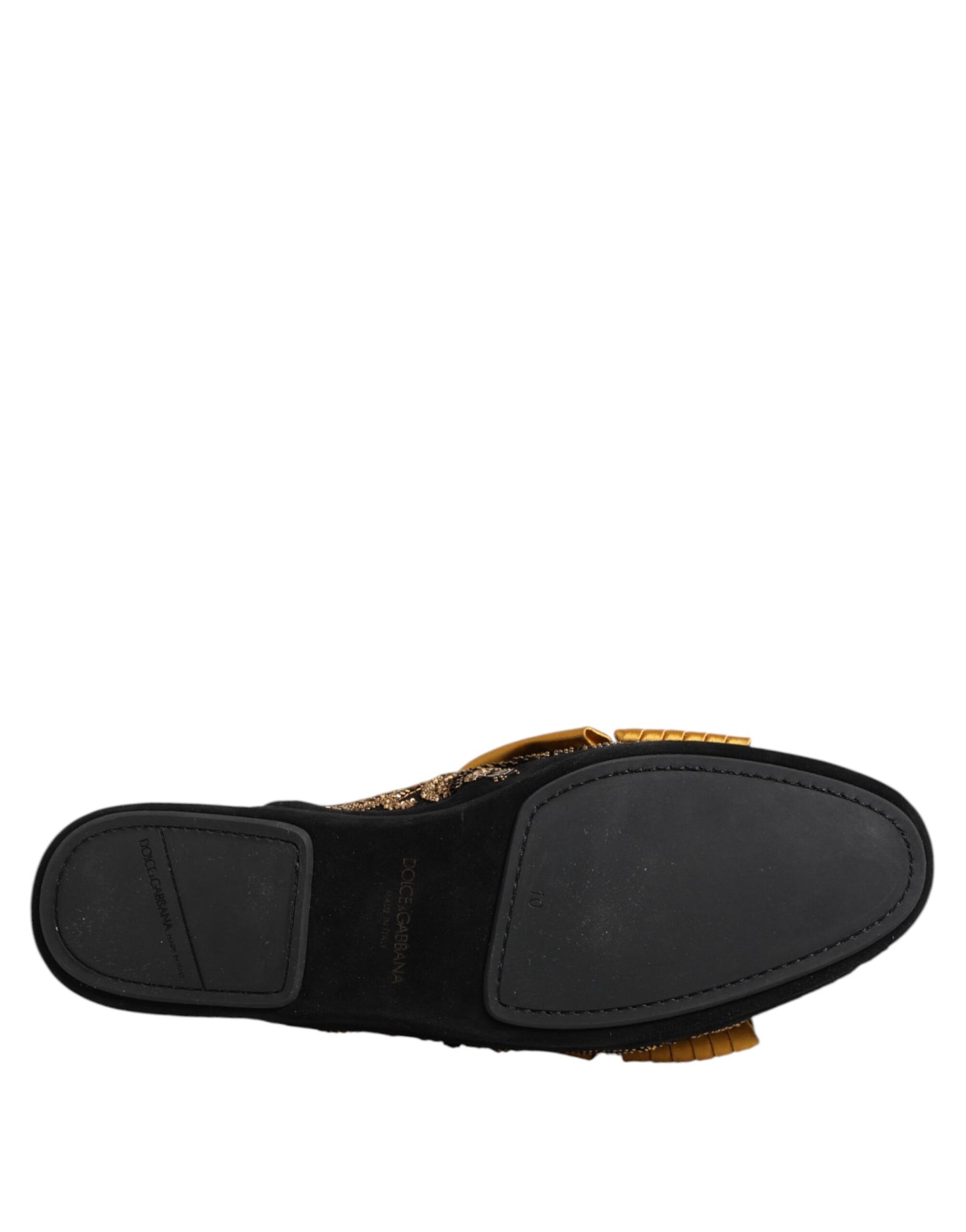 Dolce & Gabbana Multicolor Embellished Flat Sandals Shoes