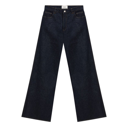 Coperni Blue Cotton High-Waisted Jean