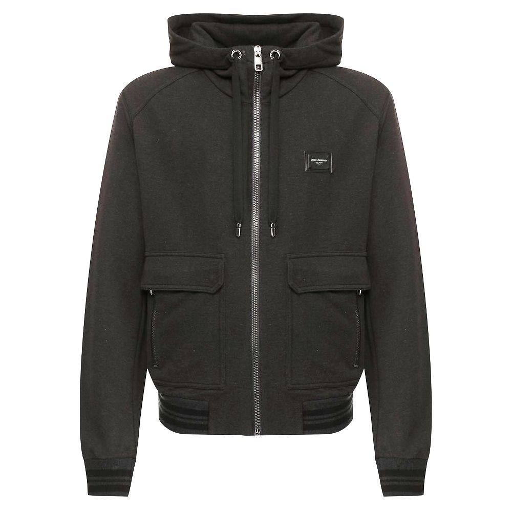 Dolce & Gabbana Gray Cotton Sweater