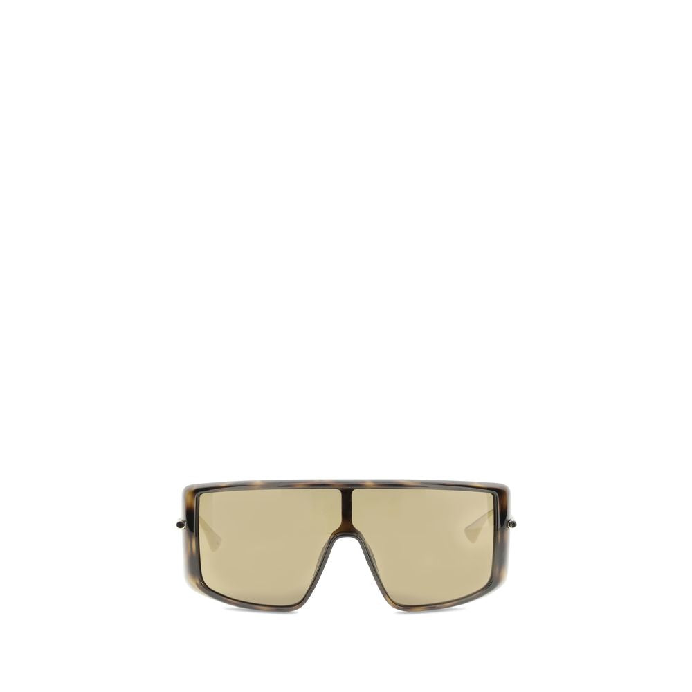 Alexander McQueen Havana T-Bar Visor Sunglasses