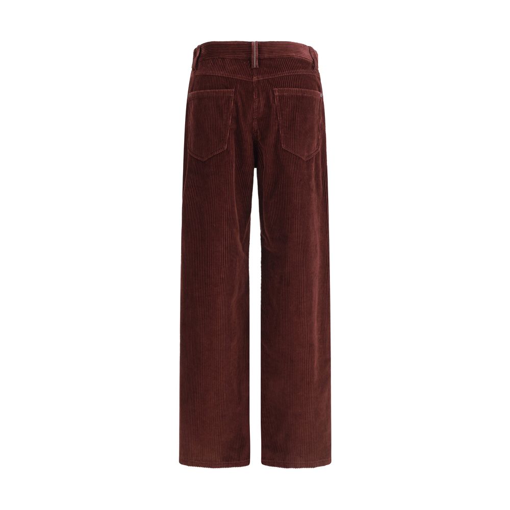 Brunello Cucinelli Straight Velvet Trousers