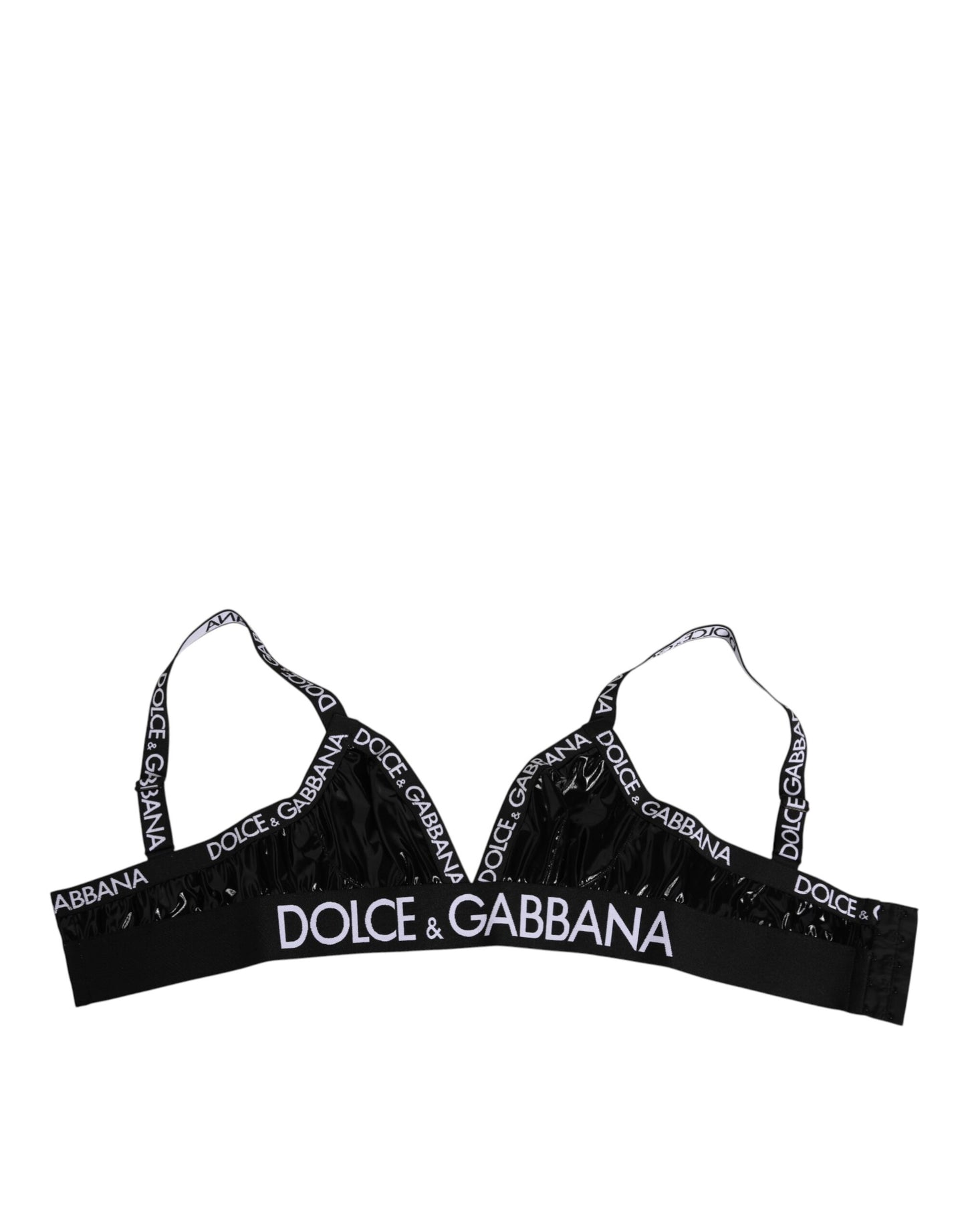 Dolce & Gabbana Black Polyester Soft Cup Brassiere Underwear