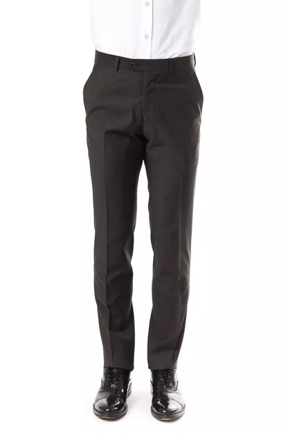 Uominitaliani Gray Wool Men's Pant