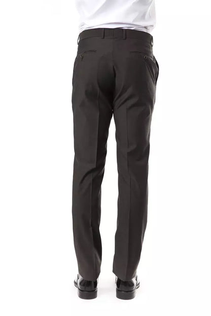 Uominitaliani Gray Wool Men's Pant