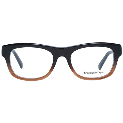 Ermenegildo Zegna Brown Men Glasses Frame