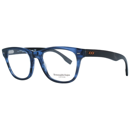 Ermenegildo Zegna Blue Men Glasses Frame