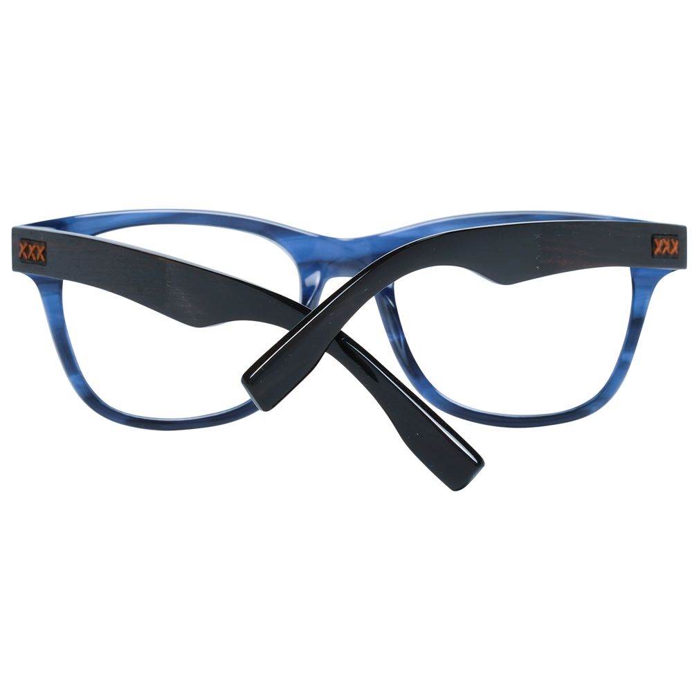 Ermenegildo Zegna Blue Men Glasses Frame