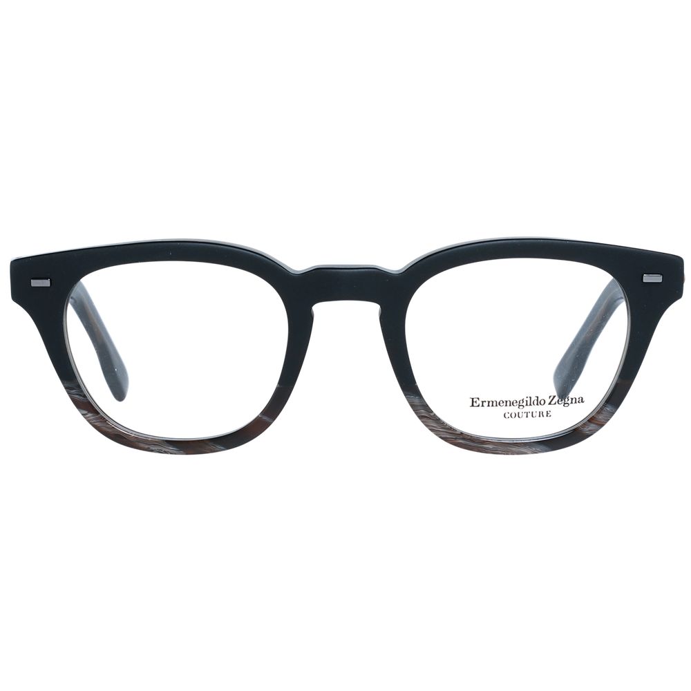 Ermenegildo Zegna Black Men Glasses Frame