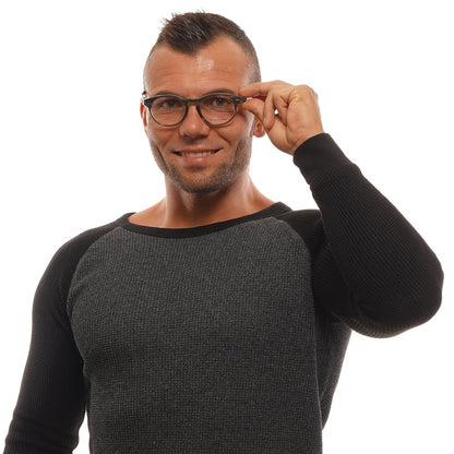 Ermenegildo Zegna Gray Men Glasses Frame