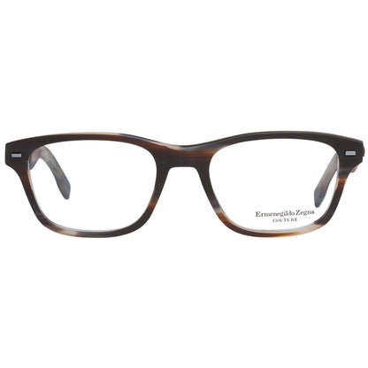 Ermenegildo Zegna Brown Men Glasses Frame