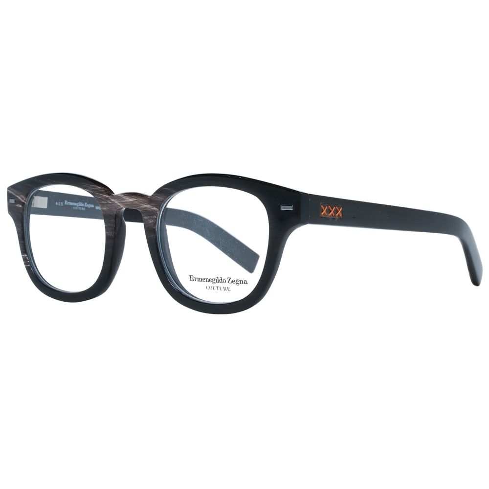 Ermenegildo Zegna Black Men Glasses Frame