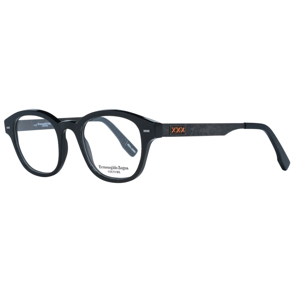 Ermenegildo Zegna Black Men Glasses Frame