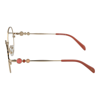 Emilio Pucci Gold Women Glasses Frame