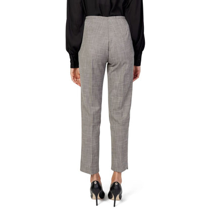 Sandro Ferrone Gray Polyester Pant