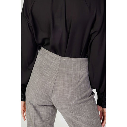 Sandro Ferrone Gray Polyester Pant