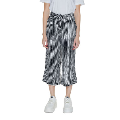 Only Black Viscose Cropped Pant