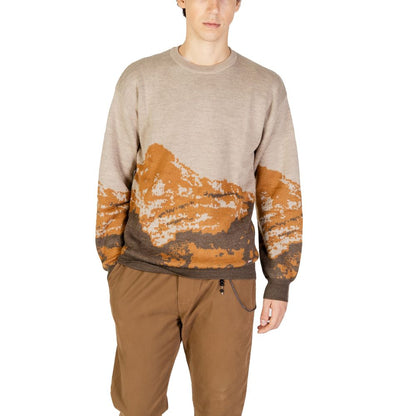 Gianni Lupo Brown Marabou Sweater