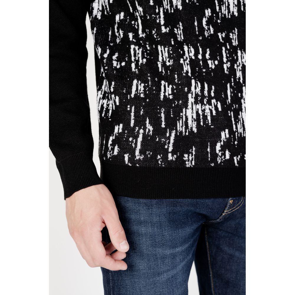 Antony Morato Black Wool Turtleneck