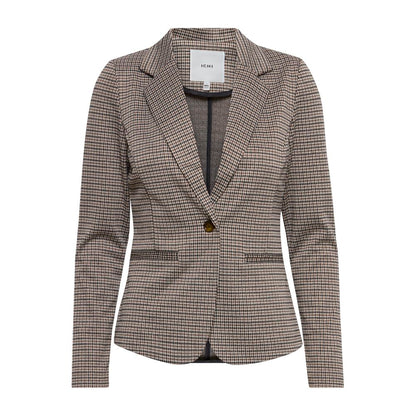 ICHI Beige Polyester Blazer