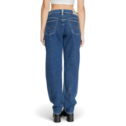 Replay Blue Cotton Mom Jean