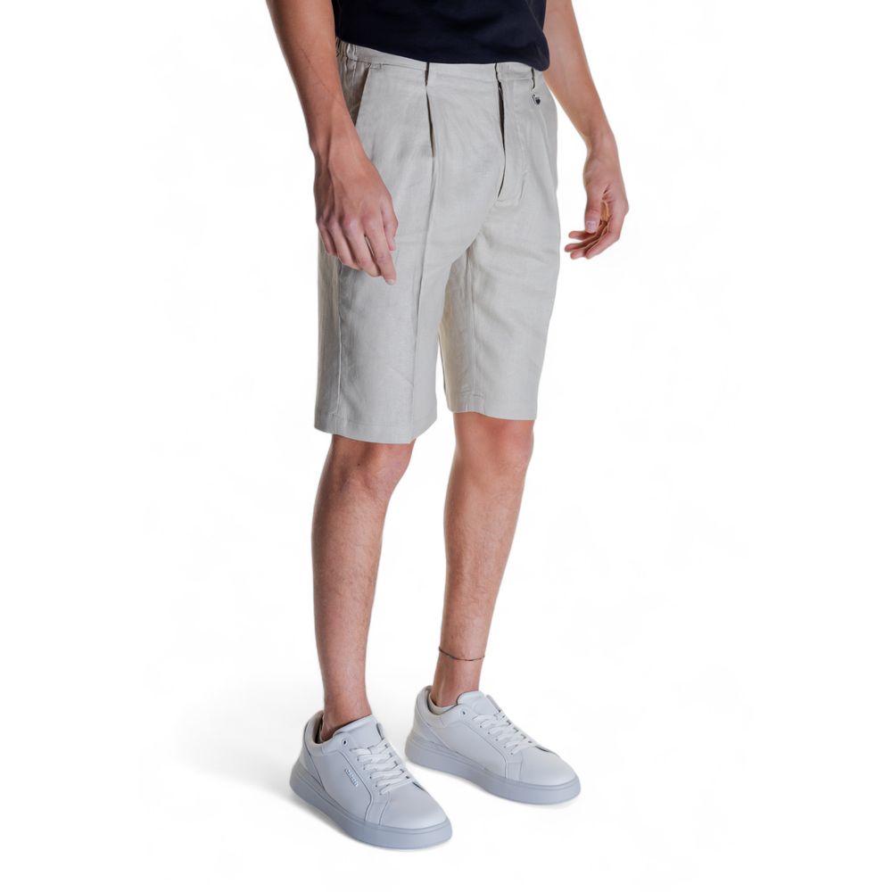 Antony Morato Beige Linen Bermuda