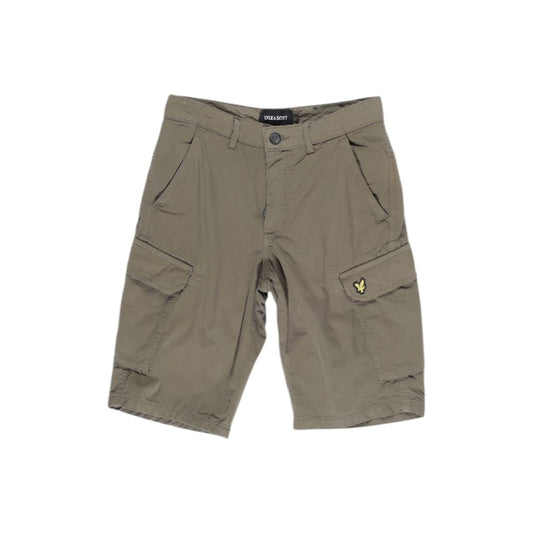 Lyle & Scott Green Cotton Bermuda