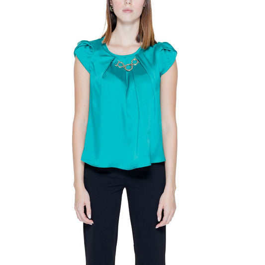 Rinascimento Green Polyester Blouse