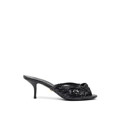 Dolce & Gabbana Black Snake Skin  Sandal