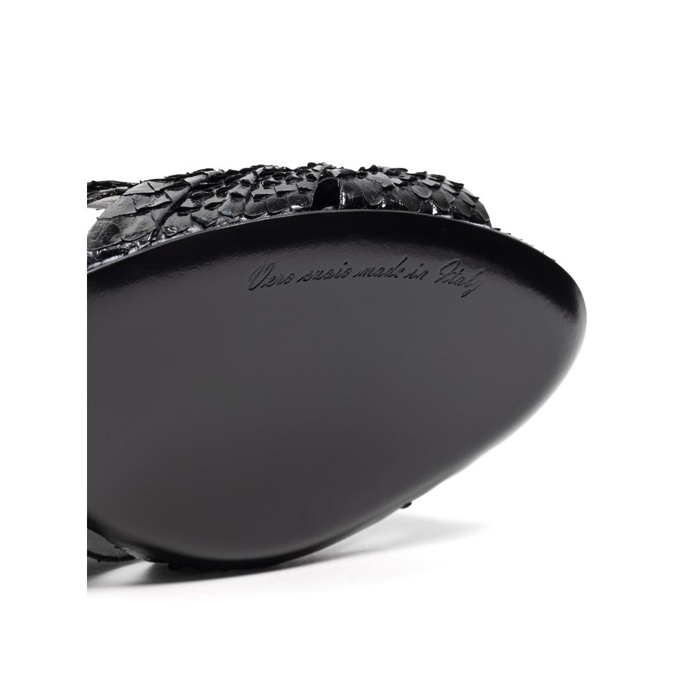 Dolce & Gabbana Black Snake Skin  Sandal