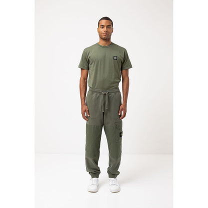 Stone Island Green Cotton Men's Track Pant