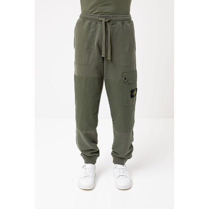 Stone Island Green Cotton Men's Track Pant