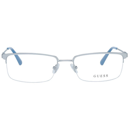 Guess Silver Men Glasses Frame