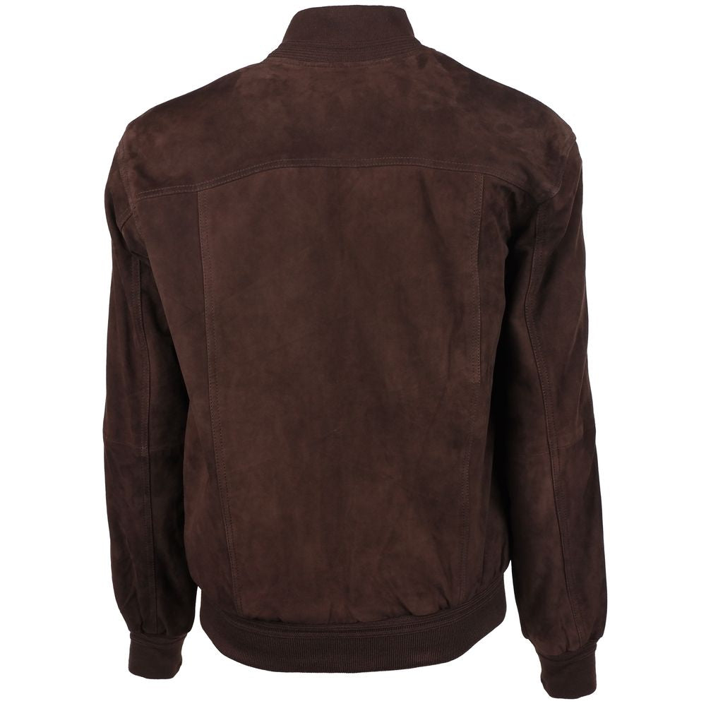 Emilio Romanelli Brown Calfskin Jacket