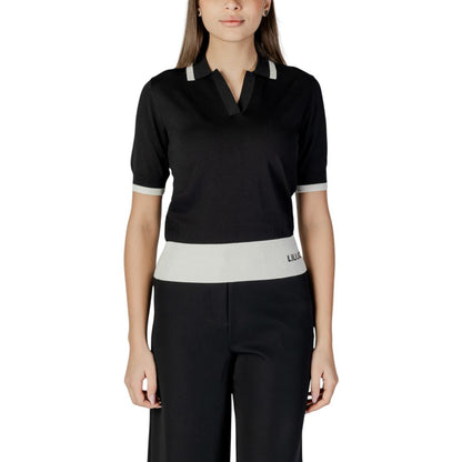 Liu Jo Black And White Viscose Sweater