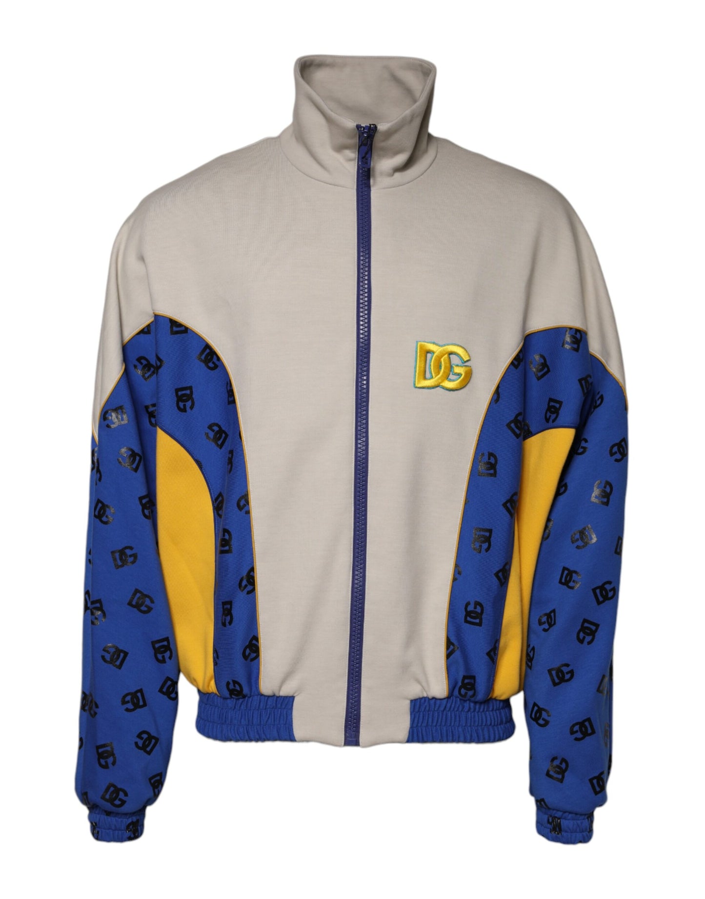 Dolce & Gabbana Multicolor Polyester Full Zip Bomber Jacket