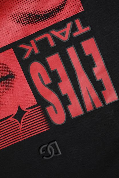 Dolce & Gabbana Black Cotton Graphic Print Pullover Sweater