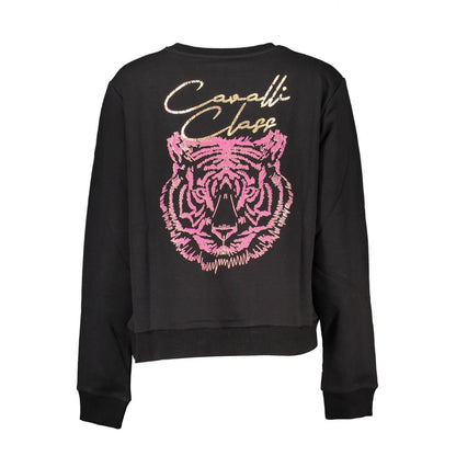 Cavalli Class Black Cotton Women Sweater